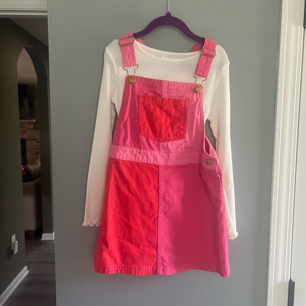 Max Studio Pink Kids Overalls